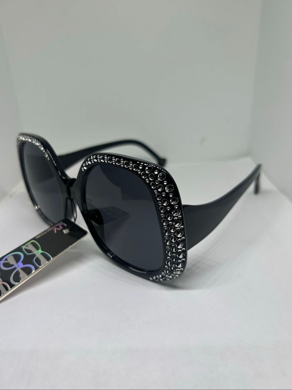 Bling Rhinestone Square Sunglasses UV Protection